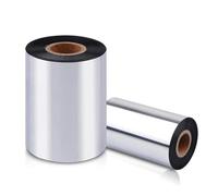 Sibomtex, 1 rotolo di nastro di cera a trasferimento termico, larghezza 40-110 mm x 300 m, nastro per stampa di codici a barre per stampante