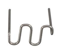 Sibomtex, 100 pezzi per paraurti auto, saldatrice in plastica, per saldatura, borchie, aspetto riparatore, riparazione standard, pre-tagliata, graffetta