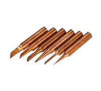 SIBOMTEX 6PCS rame saldatura su punte di ricambio saldatura punta piombo testa di saldatura per 900M-T stazione di rilavorazione kit di strumenti Repa