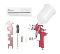 Sibomtex AB-17P Mini macchina ad alta bassa pressione Un kit di verniciatura professionale per verniciatura portatile con ugello da 1,4 mm e coppa del fluido da 600 CC per pareti, automotive