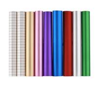 Sibomtex - Adesivo olografico glitterato in vinile, 30,5 x 30,5 cm, 7 colori assortiti, con 2 pellicole di trasferimento compatibili con Silhouette Cammeo, decalcomanie, cartelli, decorazione della