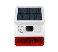 Sibomtex - Allarme con luce stroboscopica a induzione, IP65, impermeabile, segnale di allarme con luce sonora, con movimento, per casa, fattoria, fienile, villa, cortile, sicurezza