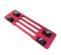 Sibomtex, base per sega a mano in lega di alluminio ispessita, 8 mm, piastra di base per macchina per marmo, portatile, lavorazione del legno, bachelite, viti regolabili e fori preimpostati per