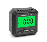 SIBOMTEX IC - Misuratore angolare digitale per misurazione assoluta e relativa e inclinazione, inclinometro, display LCD, con retroilluminazione, clinometro versatile