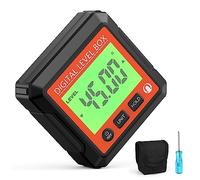 Sibomtex - Inclinatore digitale 3 in 1, inclinatore digitale e rilevatore di angoli, versatile 4 x 90°, display LCD, misuratore di livello, 4 unità in grado