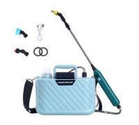 Sibomtex - Irrigatore elettrico da giardino a spalla, dispositivo di irrigazione per piante da giardino, lunghezza asta regolabile, strumento multifunzionale per agricoltura