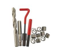 Sibomtex, kit di 15 inserti filettati metrici, M5, M6, M8, M10, M12, M14, Helicoil Car Pro Coil Tool M14 x 1,25