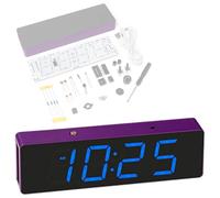 Sibomtex - Kit orologio elettronico a LED, quattro modalità di controllo della luce, sveglia, funzione di correzione degli errori di tempo, funzione di saldatura per pratica di saldatura, set fai da