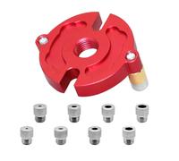 SIBOMTEX - Kit per la lavorazione del legno autocentrante con guida per fori verticali, con boccole da 3-10 mm, per lavori fai da te, lavorazione del legno