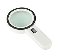 Sibomtex - Lente d'ingrandimento portatile 30X ad alta definizione con luci 13x, lampada ad alta potenza per lettura mappe, gioielli, identificazione telefono, amplificatore di riparazione