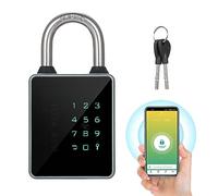 Sibomtex - Lucchetto intelligente con tastiera BT per ingresso e porta d'ingresso, con combinazione per acqua, app abilitata per casa, cancello, palestra, scuola all'aperto, bicicletta, armadietto