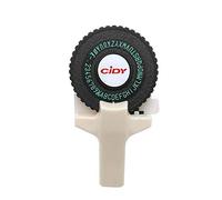 Sibomtex, mini etichettatrice manuale portatile fai da te in rilievo 3D, macchina da scrivere con etichette in plastica PVC da 9 mm