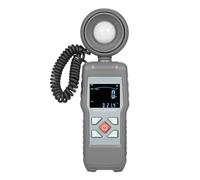 Sibomtex - Misuratore di luce digitale, misuratore di luminosità ambientale, portata fino a 200.000 lux, con schermo LCD a colori cifre, testa fotosensibile girevole a 360°
