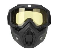 Sibomtex, occhiali ad alta definizione con filtro per bocca, per casco aperto, protezione per gli occhi e moto