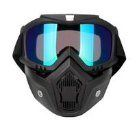 Sibomtex, occhiali ad alta definizione con filtro per bocca, per casco aperto, protezione per gli occhi e moto