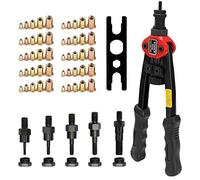 Sibomtex - Rivettatrice manuale a doppio inserto, 30,5 cm, per risparmio di manodopera, con dadi
