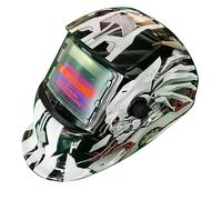 Sibomtex - Saldatura a ricarica solare automatica con oscuramento automatico, montaggio su testa, schermo LCD per saldatura ad arco, smerigliatura e taglio