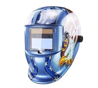 Sibomtex - Saldatura a ricarica solare automatica con oscuramento automatico, montaggio su testa, schermo LCD per saldatura ad arco, smerigliatura e taglio