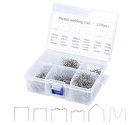 Sibomtex Saldatura Paraurti Auto Saldatura Noi per Plastiche Saldatrici Plastiche Borchie Plastica Aspetto Riparazione Macchina Kit di graffette Rammendo Repaing Standard Pre Cut Staple Set