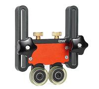 Sibomtex Seghe da tavolo in lega di alluminio Guida per alimentatore di pressatura D Rotella di fissaggio per binari a T per recinzione lavorazione del legno Cuscinetti Feeder a rulli di alimentazione