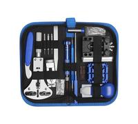 Sibomtex, set di 185 strumenti per la riparazione di orologi, kit di manutenzione per orologi, apricassa, batteria, strumento professionale per orologiaio