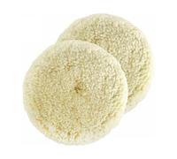 SIBOMTEX - Set di 2 tamponi per lucidatura in lana naturale, disco per lucidatura e lucidatura auto