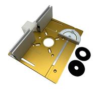 SIBOMTEX Set di 3 Router Tabella Inserto Piastra In Lega di Alluminio Fresatura Legno Flip d Taglio Macchina Incisione Strumento Ausiliario Panchine Lavorazione Del Legno