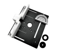 SIBOMTEX Set di 3 Router Tabella Inserto Piastra In Lega di Alluminio Fresatura Legno Flip d Taglio Macchina Incisione Strumento Ausiliario Panchine Lavorazione Del Legno