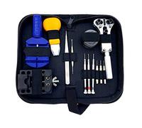 Sibomtex - Set di 30 attrezzi per riparazione orologi, apricasse, cacciavite, barrette a molla, perno di collegamento, orologio da polso