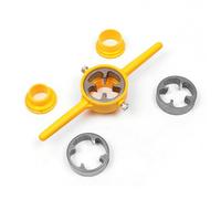 Sibomtex - Set di fustelle multifunzione per filettatura, in plastica e PVC, 60°, per tubi conici