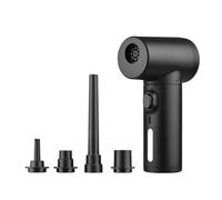 SIBOMTEX - Spolverino elettrico multifunzione senza fili e pompa 2 in 1, dispositivo di soffiaggio della polvere con luce a LED, potente soffiatore per polvere da 50000 giri/min, 100 W, una pompa per