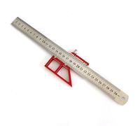 Sibomtex, strumento per tracciare il centro, linea verticale, angolo di 45°, ad angolo retto, multifunzione, in acciaio inox, per la lavorazione del legno, accessorio per falegname