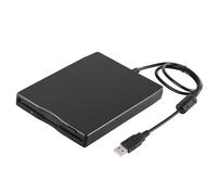 SIBOMTEX - Unità floppy disk esterna USB portatile da 3,5 pollici, interfaccia USB, Plug and Play, a basso rumore, per PC portatile, colore nero