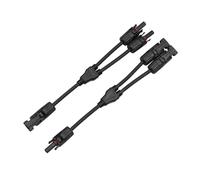 SIBOMTEX Y Branch Connettori solari Adattatore per cavo parallelo Connettore per cavo solare a 2 vie Autobloccante IP67 Pannello PV impermeabile Connettore di estensione maschio femmina 12AWG