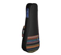 SIBOMTEX - Zaino colorato per ukulele soprano da 53,3 cm, stile etnico nazionale, imbottitura spessa in cotone resistente, con spalla regolabile, S