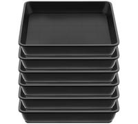 Sibosen 6 vasi da fiori rettangolari, in plastica, per piante da interni (rettangolare, 40 x 40 cm)