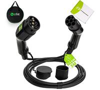 SIBRID Cavo di ricarica tipo 2 a tipo 2 (5m), 32A, 7,4kW, per auto elettrica e ibrido, compatibile con ID.3, Tesla, i3, ZOE - per Wallbox e colonna di carica pubblica