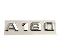 sibulv 3D ABS Chrome Lettere Auto Posteriore Tronco della Decalcomania Dell'emblema Sticker Fit for Mercedes Benz AMG A45 A160 A180 A200 A260 W176 W177 Accessori Indicatore di Badge(A180)