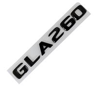 sibulv 3D ABS Chrome Nero Auto Posteriore Tronco Distintivo Dell'emblema GLA 200 260 Lettere Numero Sticker Fit for Mercedes X156 X164 H247 Accessori Indicatore di badge(GLA 260 Black)