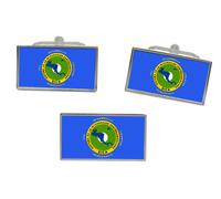 Sica Sistema De La Integración Centroamericana Flag Gemelli E Fermacravatta Set