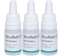 Siccafluid 2,5 mg/g Gel Oftalmico 3x10 g Gel oftalmico