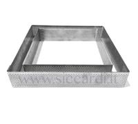 Siccardi Fascia Inox microforata Quadrata h 3,5 (Cm 23 x 23)