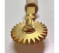 Siccardi Rotella tagliapasta in Ottone - Manico in Legno (4 mm)