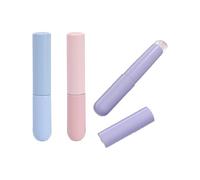 Sicheii 3 pennelli per labbra in silicone con copertura, spazzola per labbra riutilizzabile, balsamo per labbra portatile, applicatore per rossetto, lucidalabbra e inchiostro, correttore (3 colori)