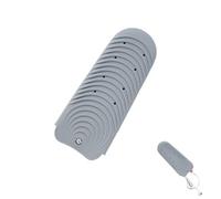 Sicheii Tappetino in silicone resistente al calore per strumenti per capelli, custodia per ferro arricciacapelli, copertura portatile per ferro da stiro, custodia per piastra per ferro da stiro caldo