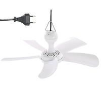 Sichler Haushaltsgeräte Ceiling Fans - ventilatore a soffitto mobile: Ventilatore da soffitto mobile VT-141.D con gancio, 41 cm, 9 W. (da a bassa velocità, bassa velocità, mini)