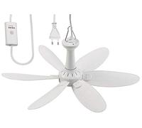 Sichler Haushaltsgeräte Ventilatori da soffitto - ventilatore da soffitto: Ventilatore a soffitto mobile, 6 pale, funzione timer (da con spina, con cavo, mini)