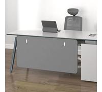 Sichtschutz Unter Dem Schreibtisch - Pannello Privacy Sotto la Scrivania 60-120 cm Pannello Divisorio Fonoassorbente in PET per Ridurre Il Rumore e Il Disturbo Visivo(Dark gray,70x60cm/27.6x23.6in)