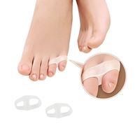 SiChun, 1 paio di separatori in gel per dita dei piedi, per alluce valgo, per correzione e per sollievo dal dolore