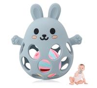 Sichy Giochi Neonato 0-3 Mesi, Sonaglio 3-6 e 6-9 Mesi, Montessori Giocattoli Sensoriali per Bambini 0-12 Mesi, Massaggia Gengive Neonati, Giochi Dentizione Neonato Silicone,Regali per Neonati